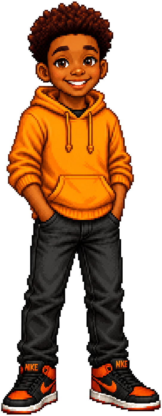Benjamin pixel character