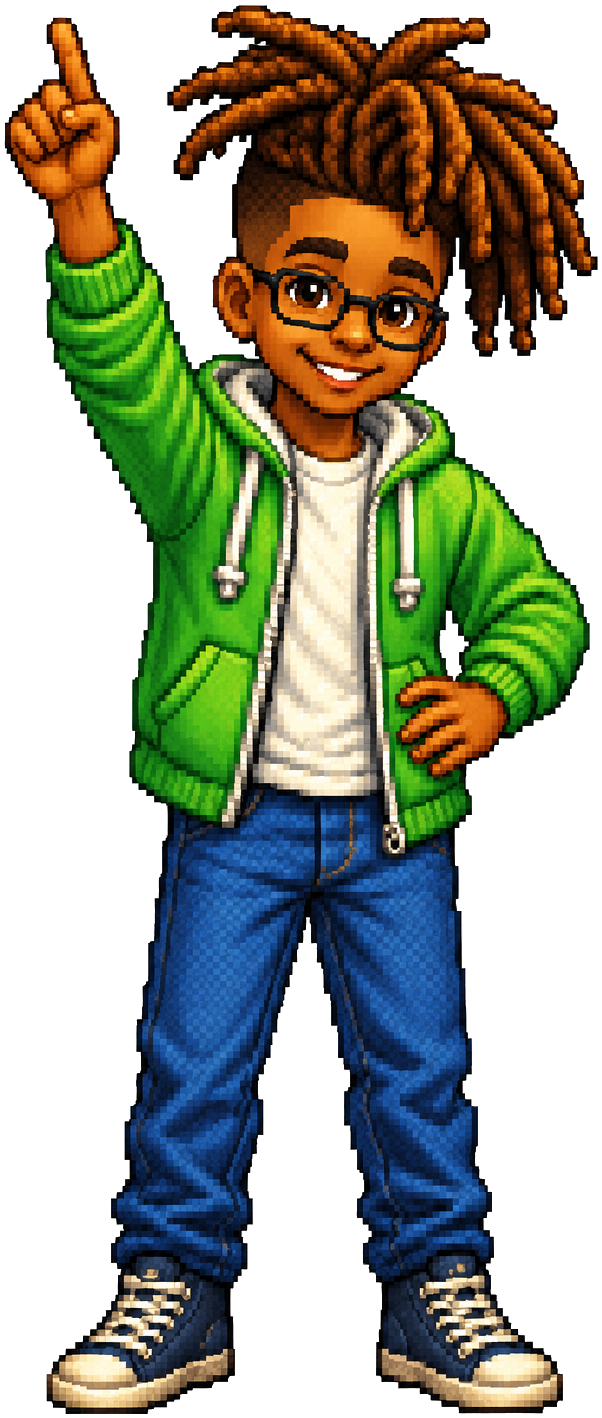 Joshua pixel character