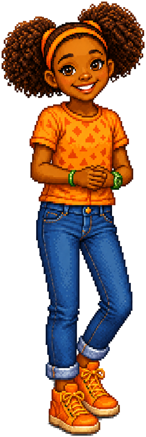 Ruby pixel character